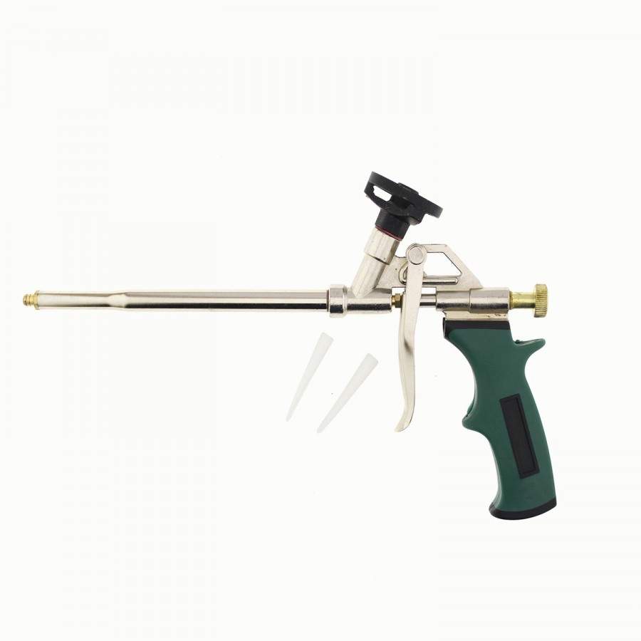 NAGAN Пистолет для монтажной пены, тефлоновый адаптер, прорезиненная рукоятка, НГ-ПМ-209 (