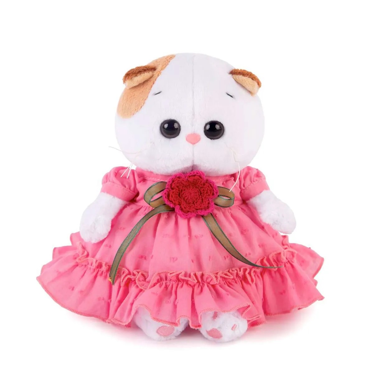 

Мягкая игрушка Budi Basa подружка кота Басика - кошечка Ли-Ли BABY в платье с вязаным ц...