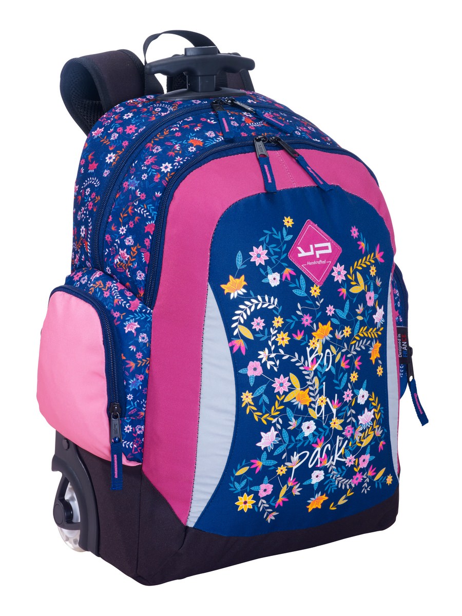 фото Рюкзак на колесах bodypack fleurs & papillons 10701