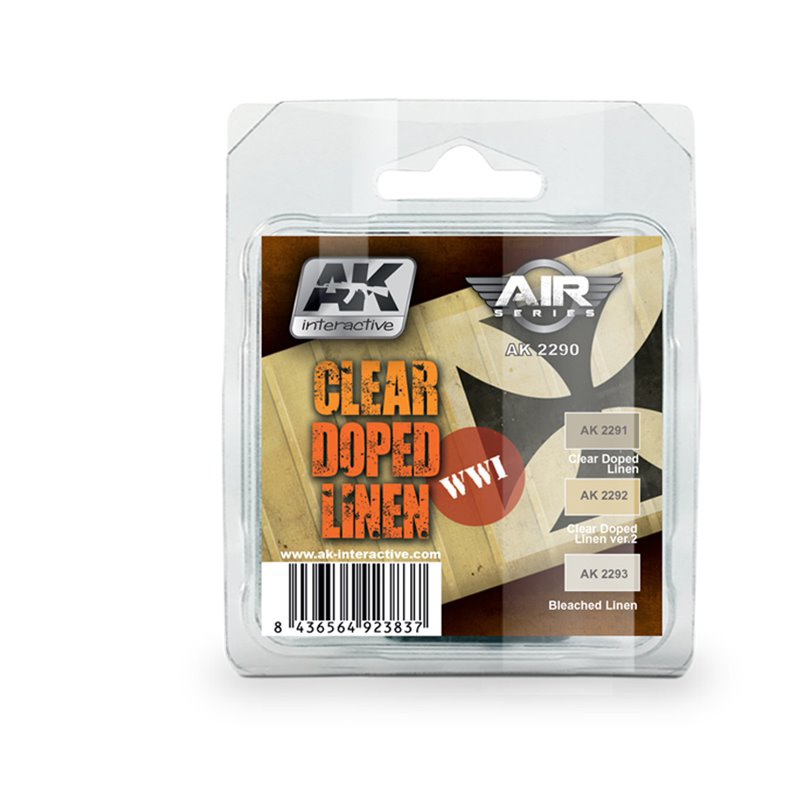 

AK Interactive CLEAR DOPED LINEN SET (Отбеленный лён)