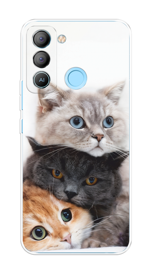 

Чехол на Tecno POP 5 LTE "Пушистые мордашки", Серый;черный;оранжевый, 303050-1