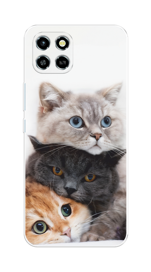 

Чехол на Infinix SMART 6 HD "Пушистые мордашки", Серый;черный;оранжевый, 3101650-1