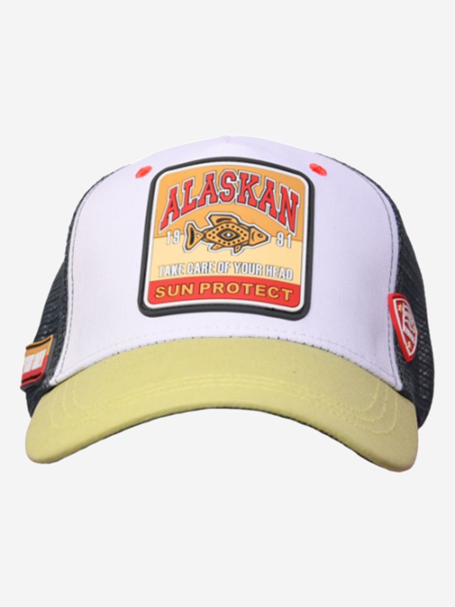 Бейсболка мужская Alaskan ACCM белая; серая, one size