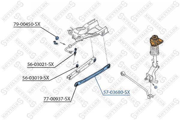 

Рычаг подвески STELLOX 5703680SX
