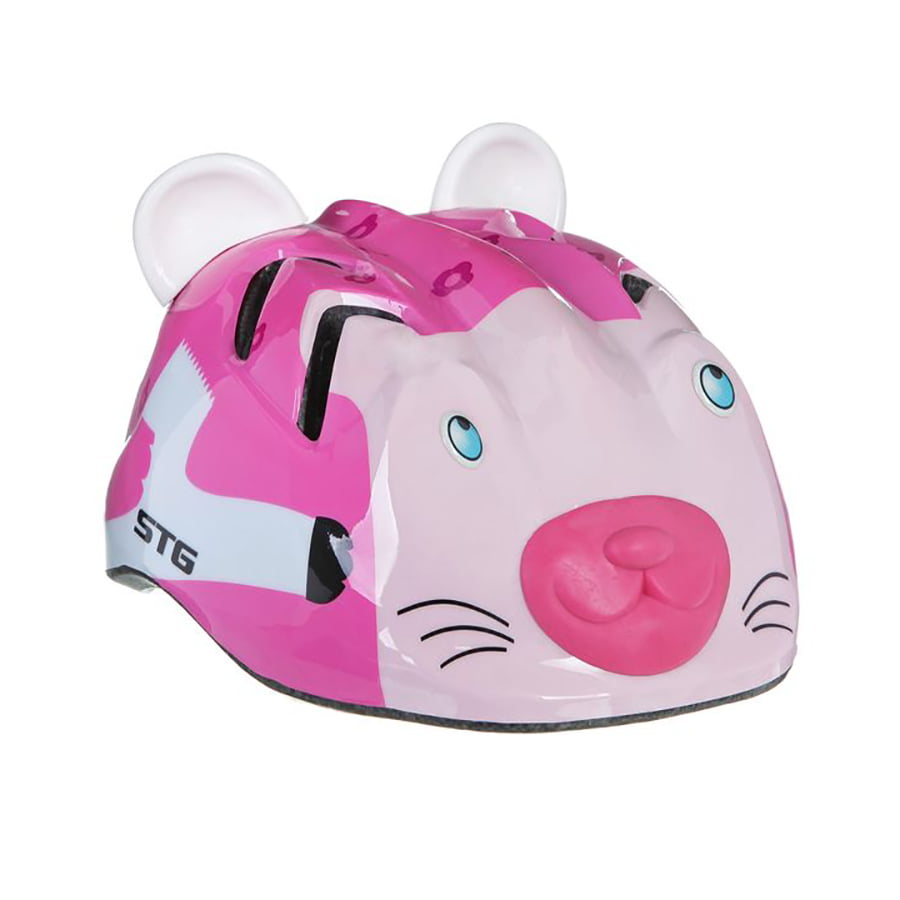 фото Шлем детский защитный stg mv7-cat s (48-52см) х66768 розовый