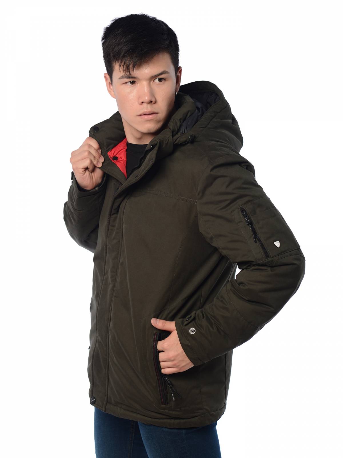 Зимняя куртка мужская Indaco 3666 хаки 56 RU