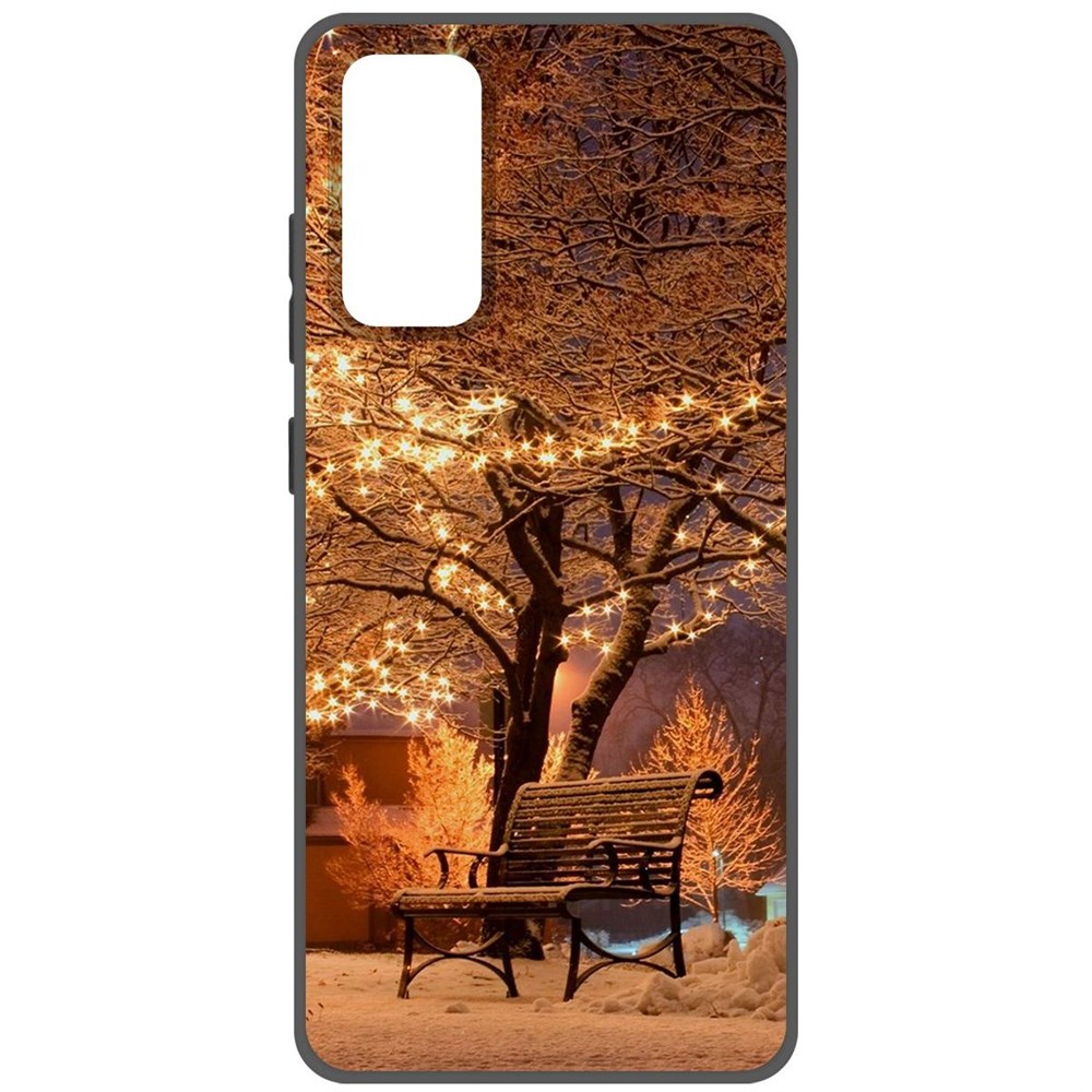 

Чехол-накладка Софт Зимний парк для Samsung Galaxy S20 FE, Черный
