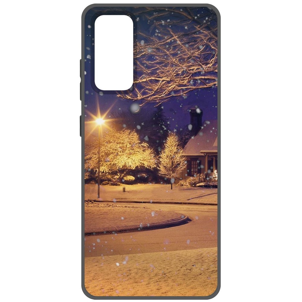 

Чехол-накладка Софт Зимняя сказка для Samsung Galaxy S20 FE, Черный