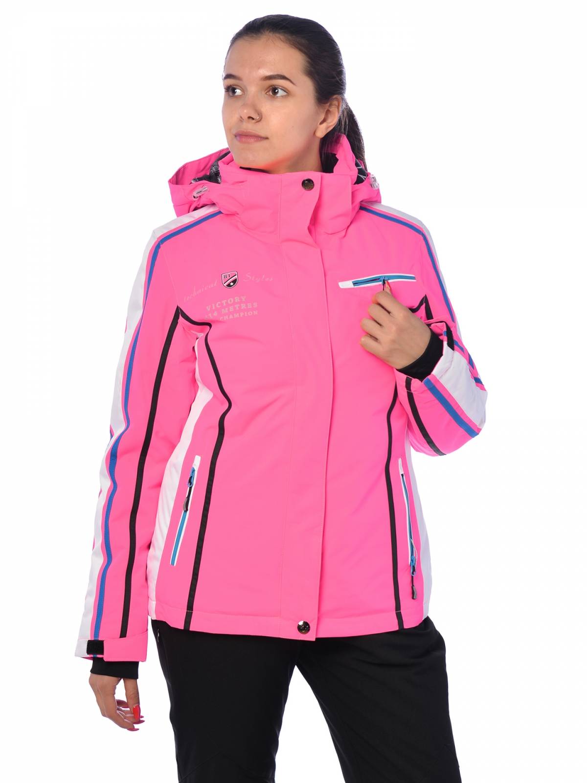 Горнолыжная куртка женская FUN ROCKET 15532 размер 42, розовый