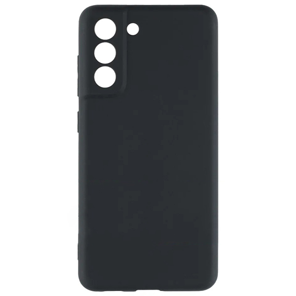 фото Силиконовый чехол для samsung galaxy s21 fe soft matte с защитой камеры черный zibelino