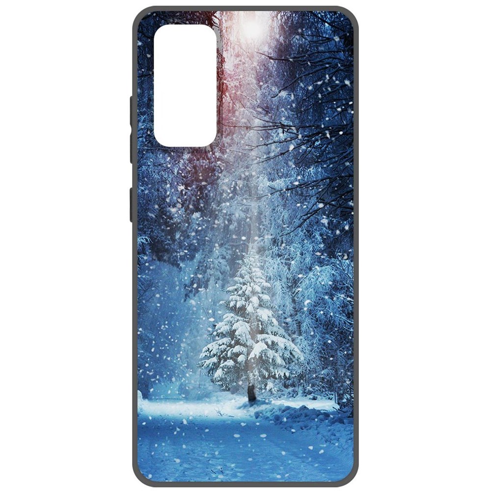 

Чехол-накладка Софт Лесная ель для Samsung Galaxy S20 FE, Черный