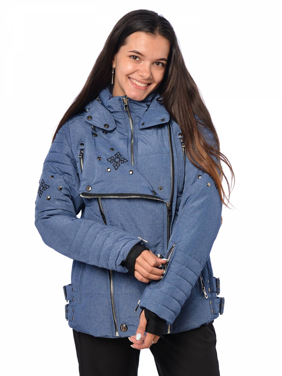 Горнолыжная куртка женская FUN ROCKET 16214K размер 42, синий