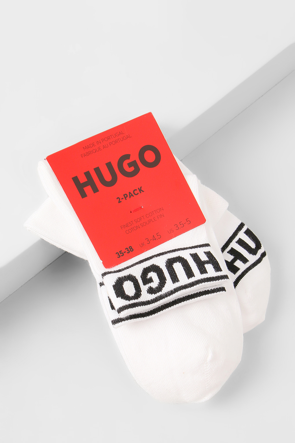 Комплект носков женских HUGO 50469291 белых 35-38 1790₽