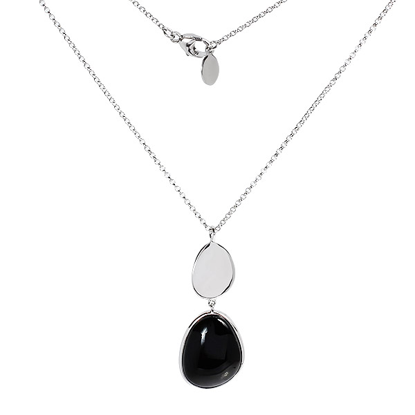 

Колье из серебра 45 см Balex Jewellery 9436930136, оникс, 9436930136