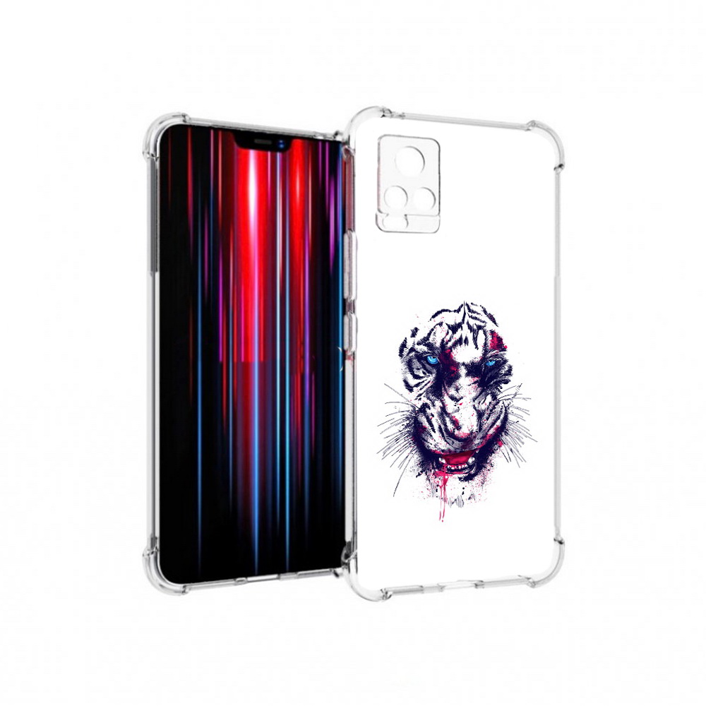 

Чехол MyPads Tocco для Vivo V20 PRO безумный тигр (PT226964.386.228), Прозрачный, Tocco