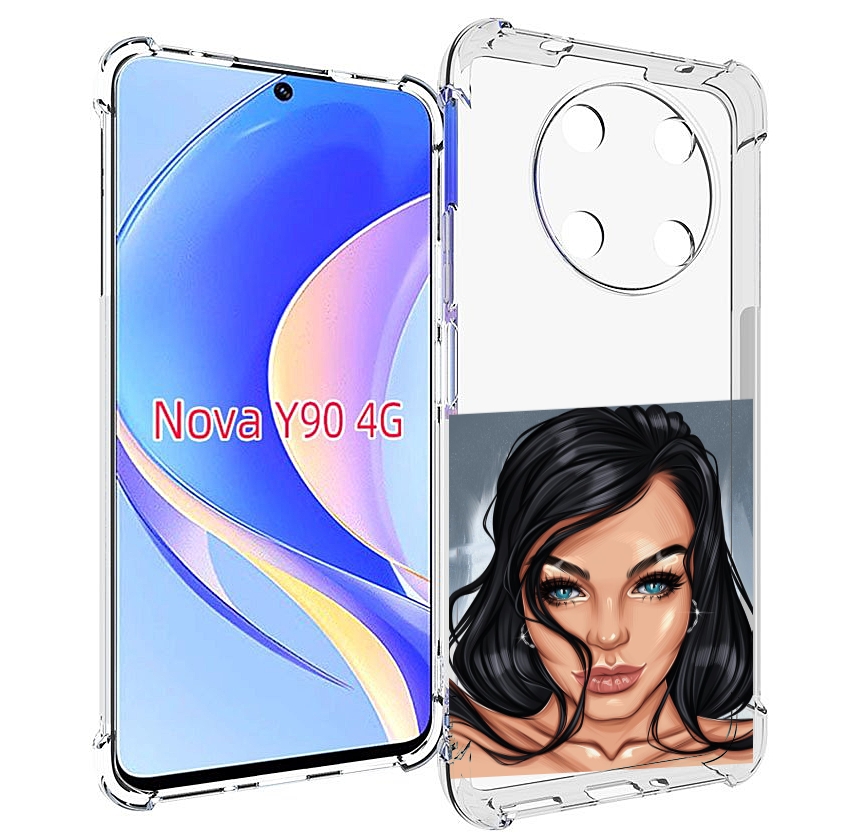 

Чехол MyPads голубые-глаза-у-брюнетки женский для Huawei Nova Y90 (CTR-LX1) / Enjoy 50 Pro, Tocco