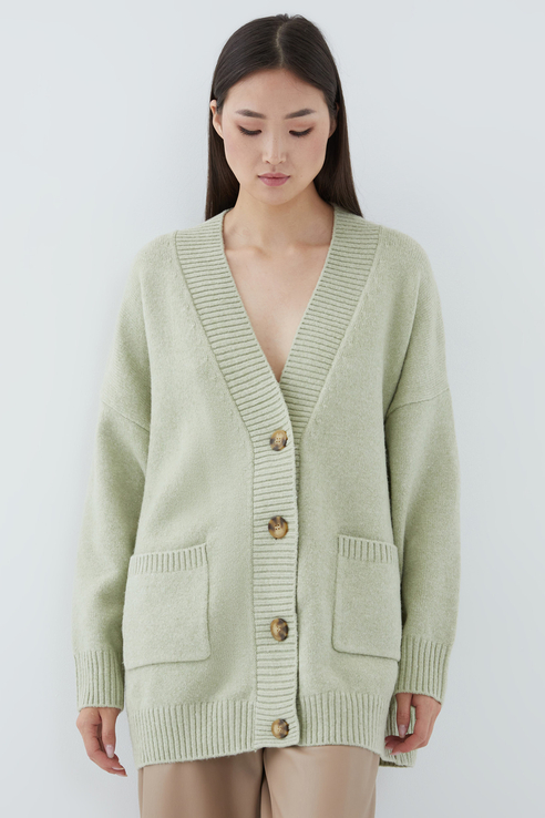 

Кардиган женский ZARINA 1328616816 зеленый 44 RU, 1328616816
