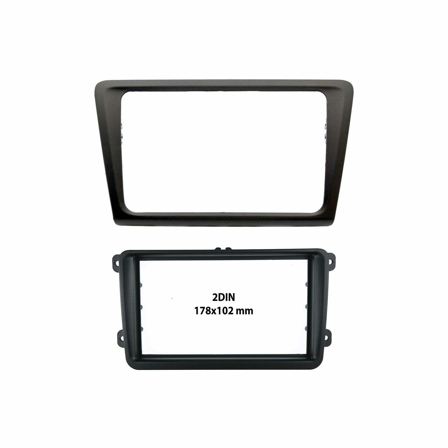 

Переходная рамка для Skoda Rapid 2013+ 2Din черная, 11-455