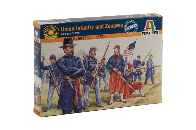 

Сборная модель Italeri 1/72 Union Infantry and Zouaves 6012