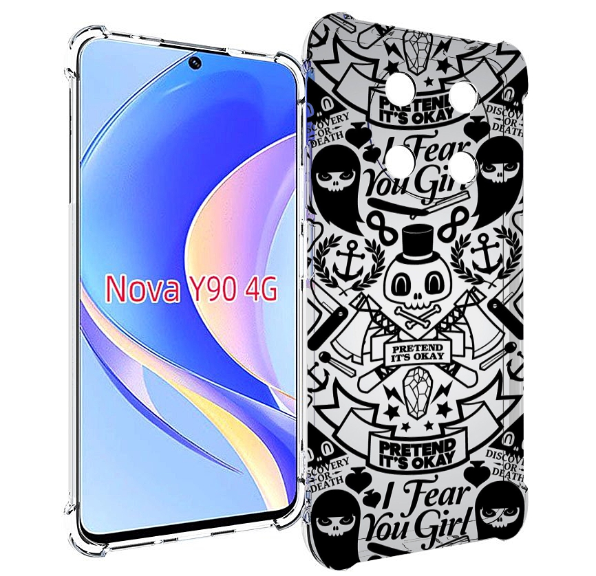 

Чехол MyPads готический-принт для Huawei Nova Y90 (CTR-LX1) / Enjoy 50 Pro, Tocco