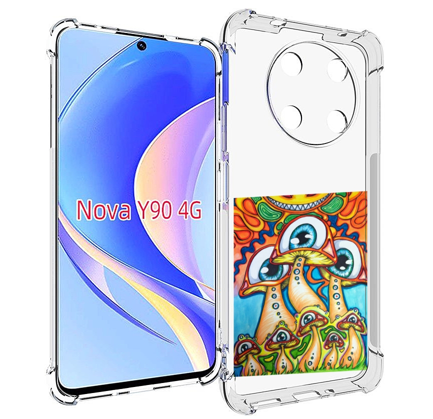 

Чехол MyPads грибы с глазами для Huawei Nova Y90 (CTR-LX1) / Enjoy 50 Pro, Tocco