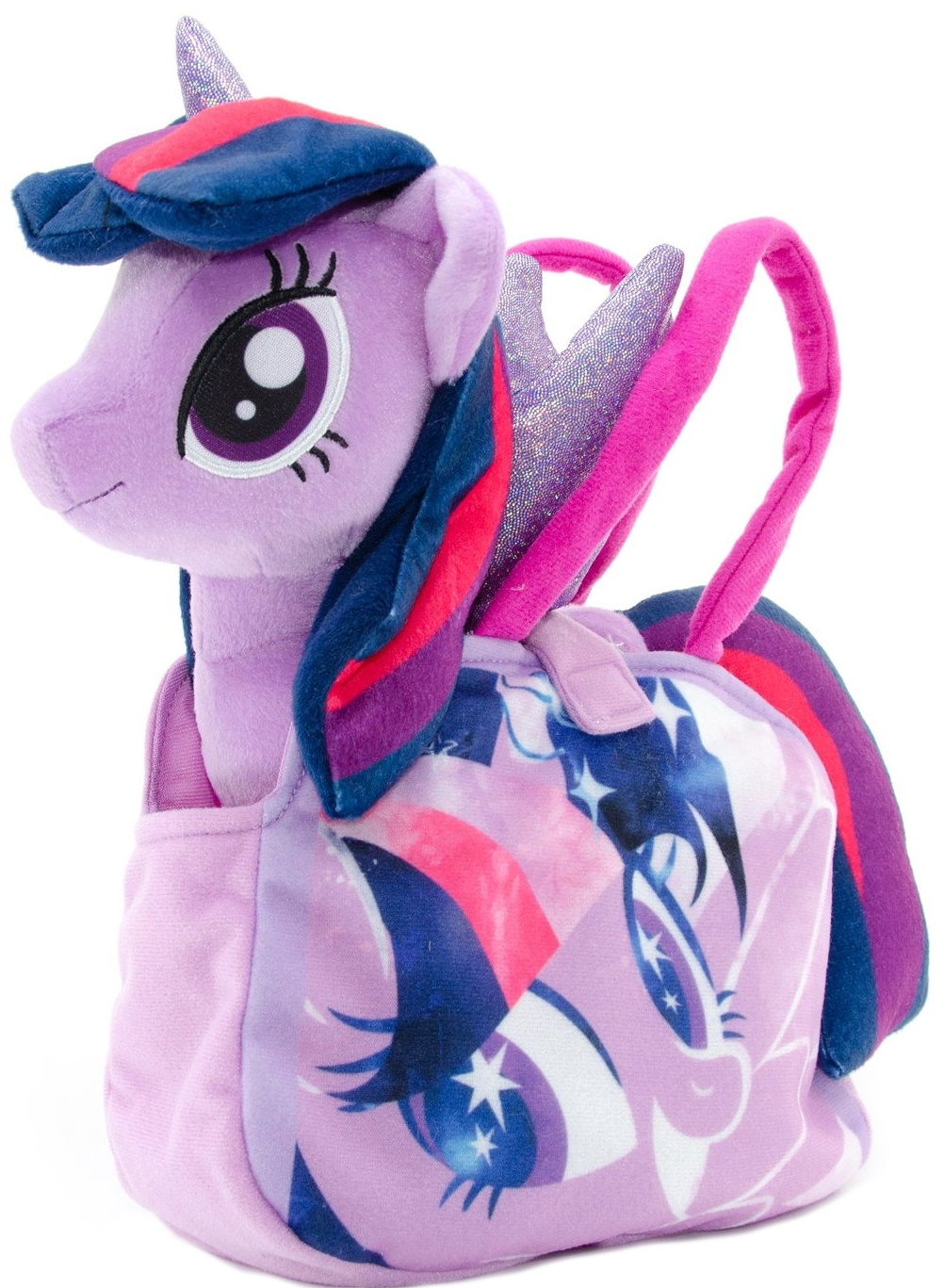 фото Мягкая игрушка yume пони в сумочке искорка 25 см цвет: фиолетовый