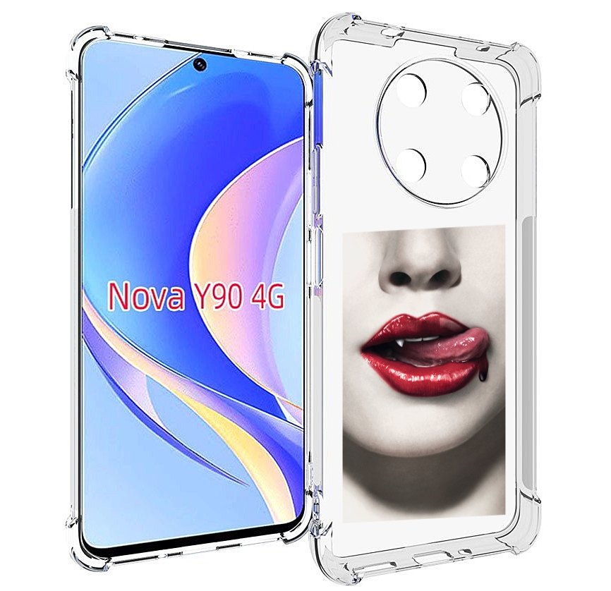 

Чехол MyPads губы-вампирши для Huawei Nova Y90 (CTR-LX1) / Enjoy 50 Pro, Tocco