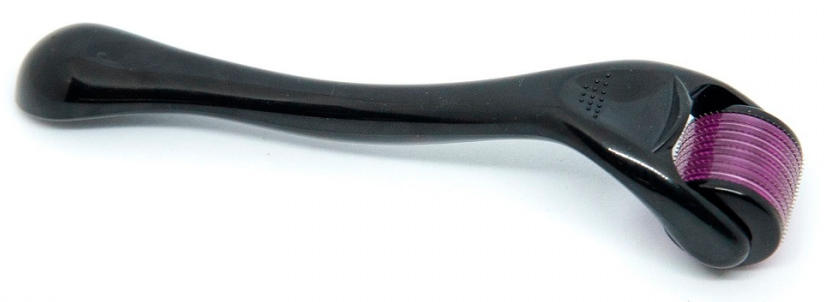 Мезороллер для лица и тела DRS на 540 игл длиной 2.5 мм c титановым напылением чёрный мезороллер универсальный 540 игл 0 25 мм чёрный 1401779