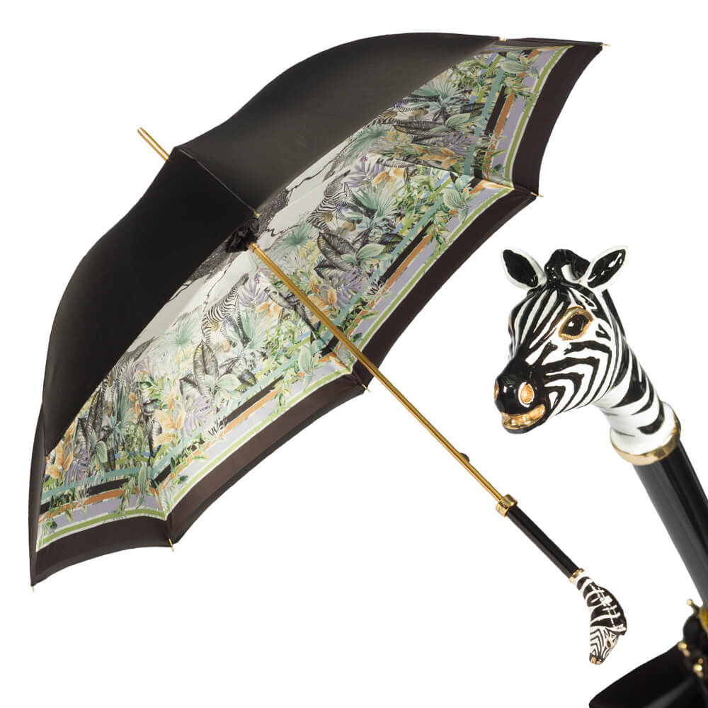 Зонт-трость женский механический Pasotti Nero Africa Zebra nero africa zebra lux