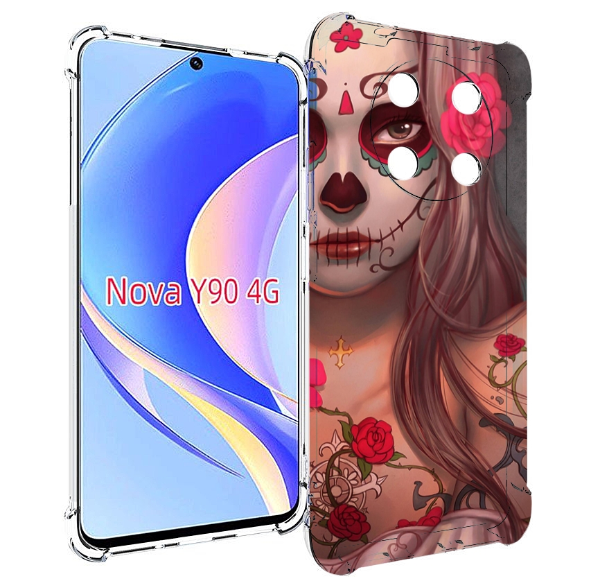 

Чехол MyPads девочка в рисунках для Huawei Nova Y90 (CTR-LX1) / Enjoy 50 Pro, Tocco