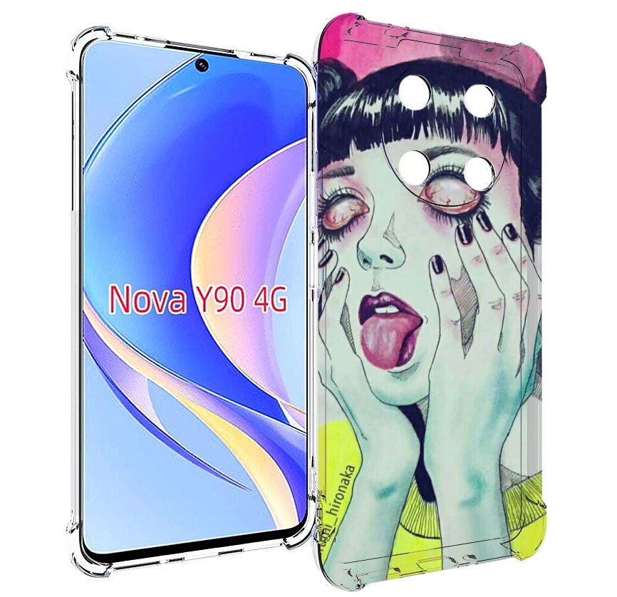 

Чехол MyPads девушка без зрачков для Huawei Nova Y90 (CTR-LX1) / Enjoy 50 Pro, Tocco