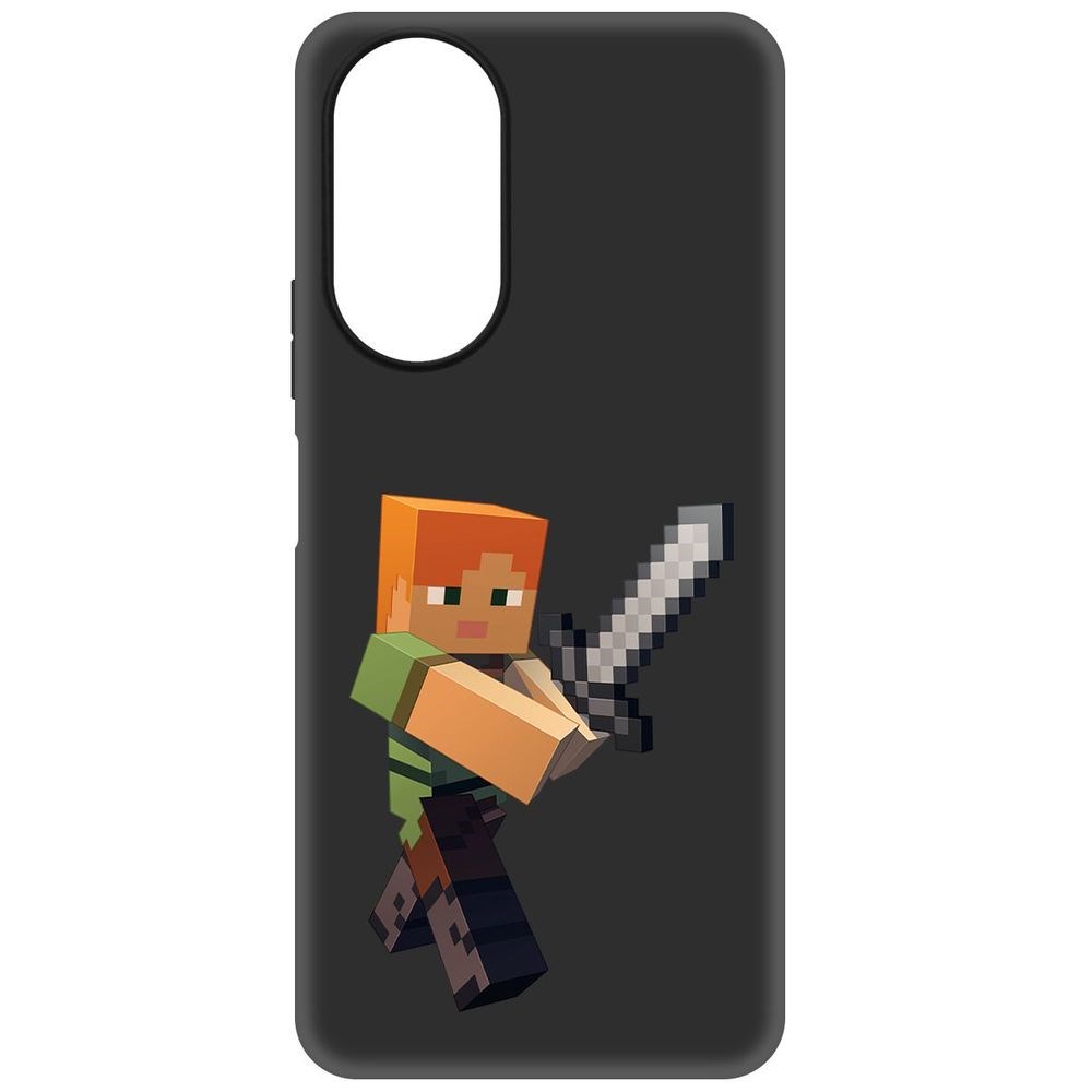 

Чехол-накладка Софт Minecraft-Алекс для Honor X7, Черный