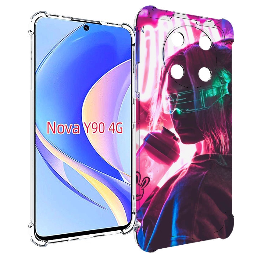 

Чехол MyPads девушка неоновый фон женский для Huawei Nova Y90 (CTR-LX1) / Enjoy 50 Pro, Tocco