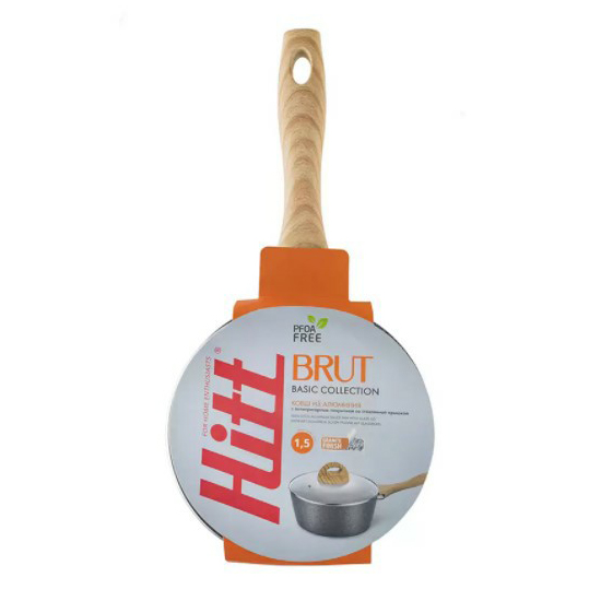 Ковш Hitt Brut 1,5 л с крышкой