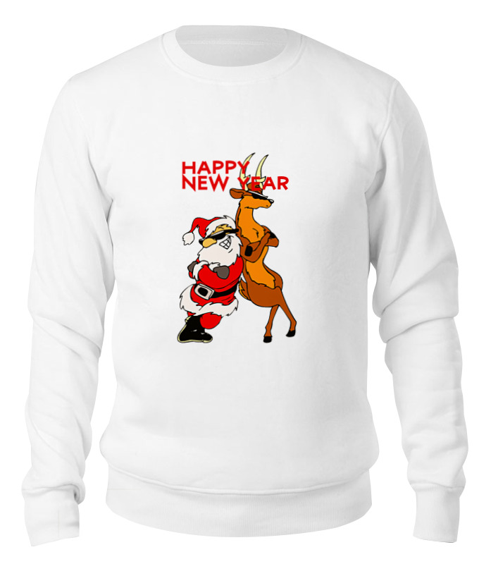

Свитшот Printio Happy new year белый 2XL, Happy new year