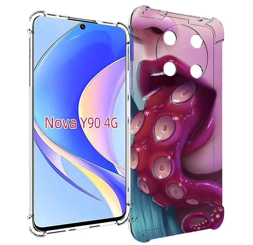 

Чехол MyPads девушка с щупальцой женский для Huawei Nova Y90 (CTR-LX1) / Enjoy 50 Pro, Tocco