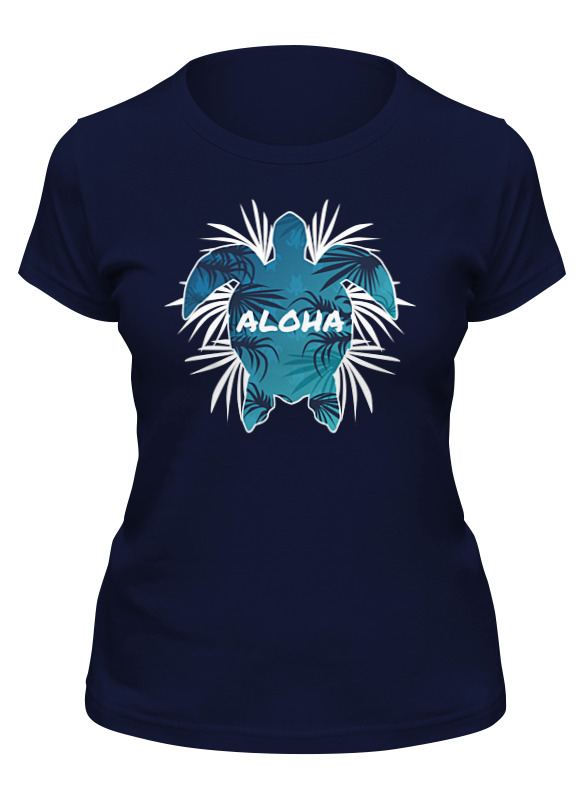 

Футболка женская Printio Aloha синяя 2XL, Синий, Aloha