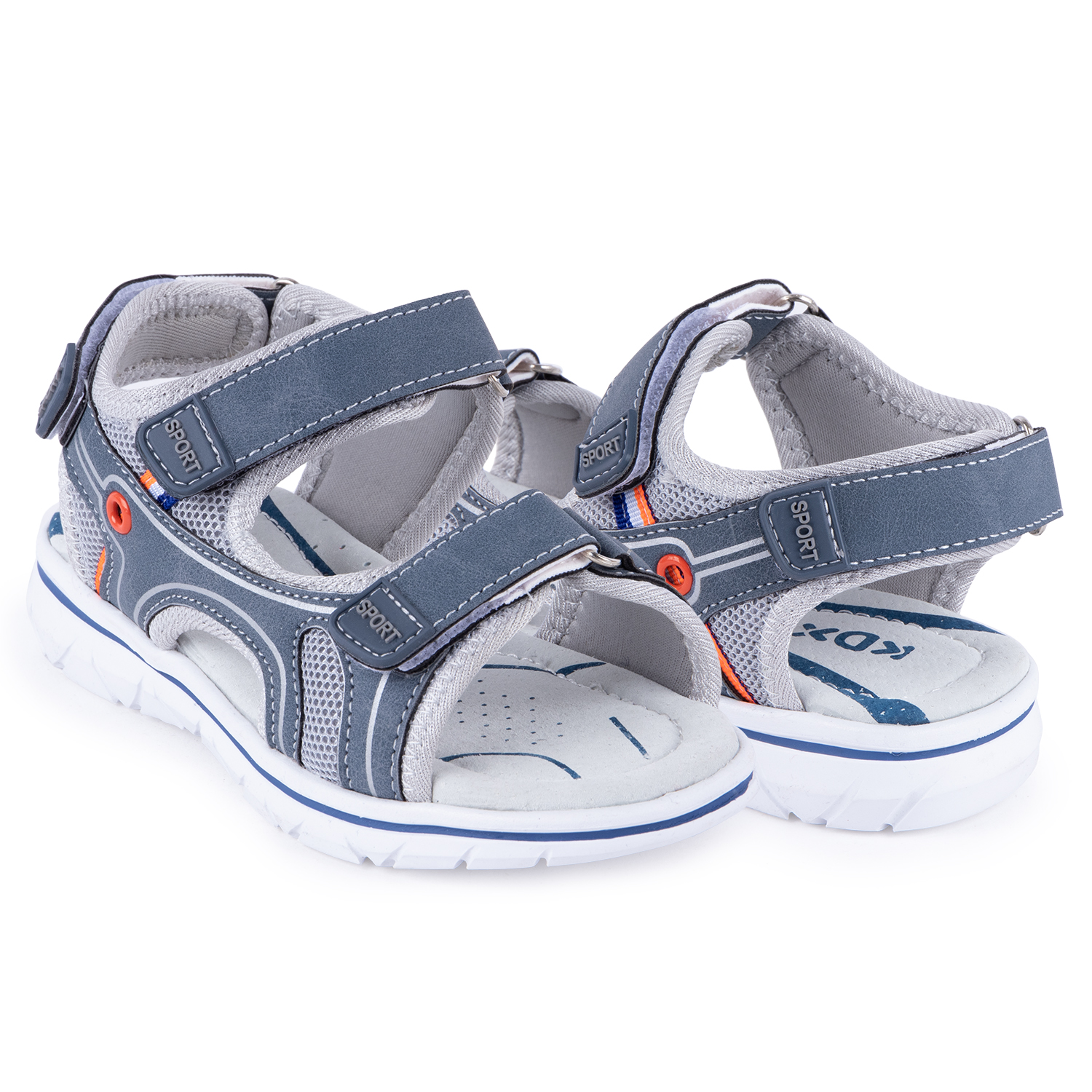 фото Босоножки для детей kidix chns21-23 grey серый 26