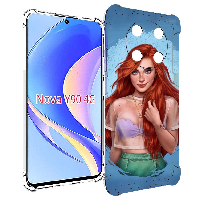 

Чехол MyPads девушка-в-голубом-фоне женский для Huawei Nova Y90 (CTR-LX1) / Enjoy 50 Pro, Tocco