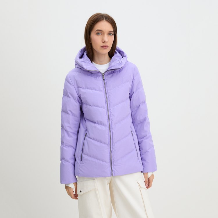 

Куртка женская Maison David MLY23-0607W фиолетовая M, Фиолетовый, MLY23-0607W