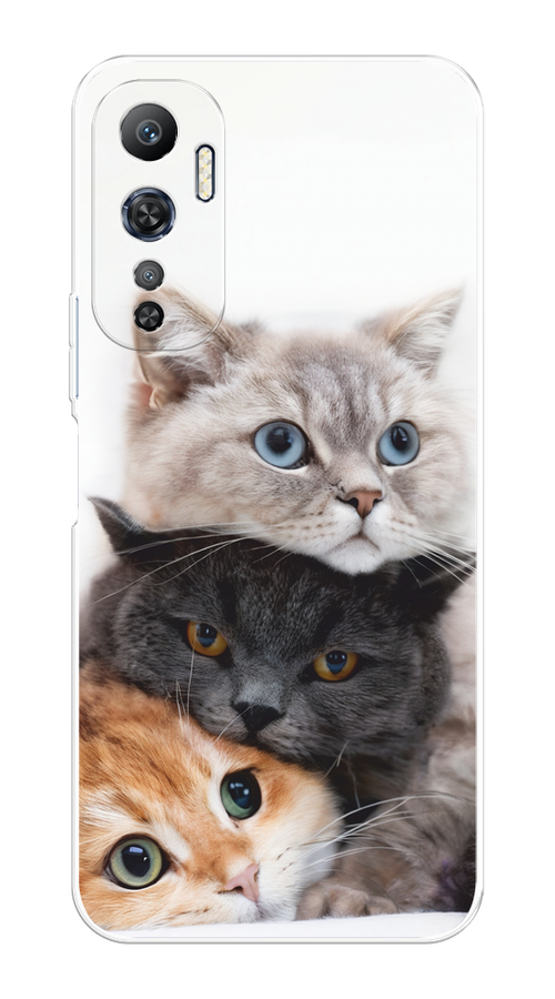 

Чехол на Infinix Hot 20 4G "Пушистые мордашки", Серый;черный;оранжевый, 3103150-1