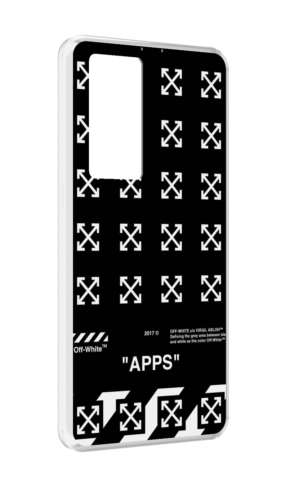 Чехол MyPads оф-вайт-значки для Realme GT Master Explorer Edition