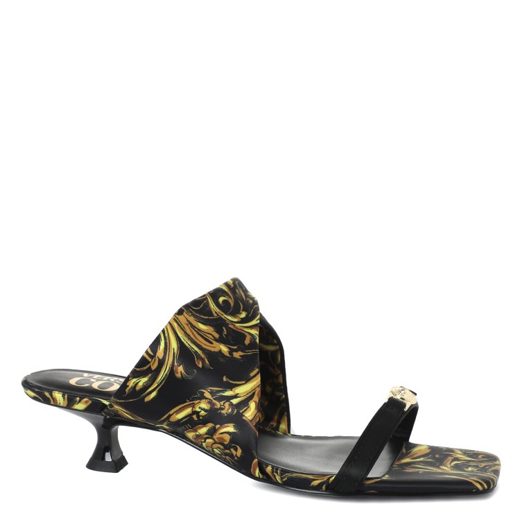 

Шлепанцы женские Versace Jeans Couture 72VA3S42 черные 35 EU, 72VA3S42