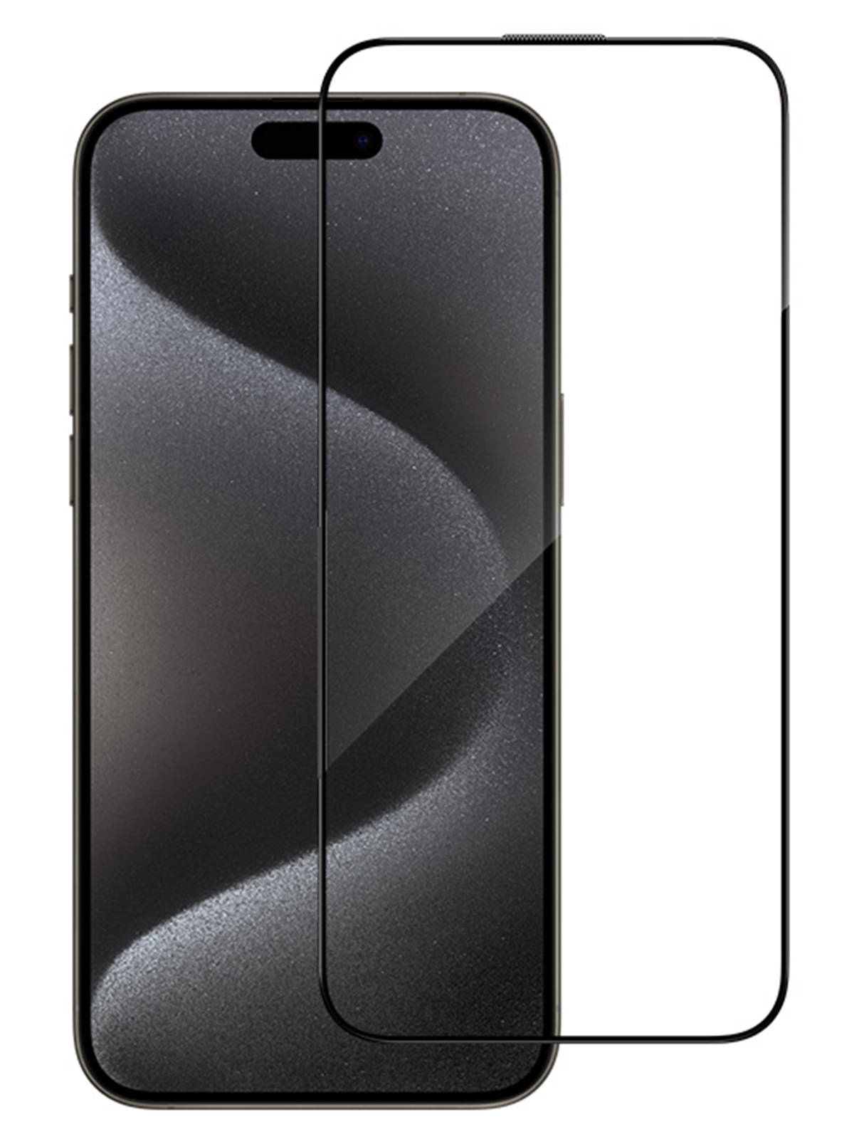 Защитное стекло BlueO для iPhone 15 Pro Anti-reflective Black