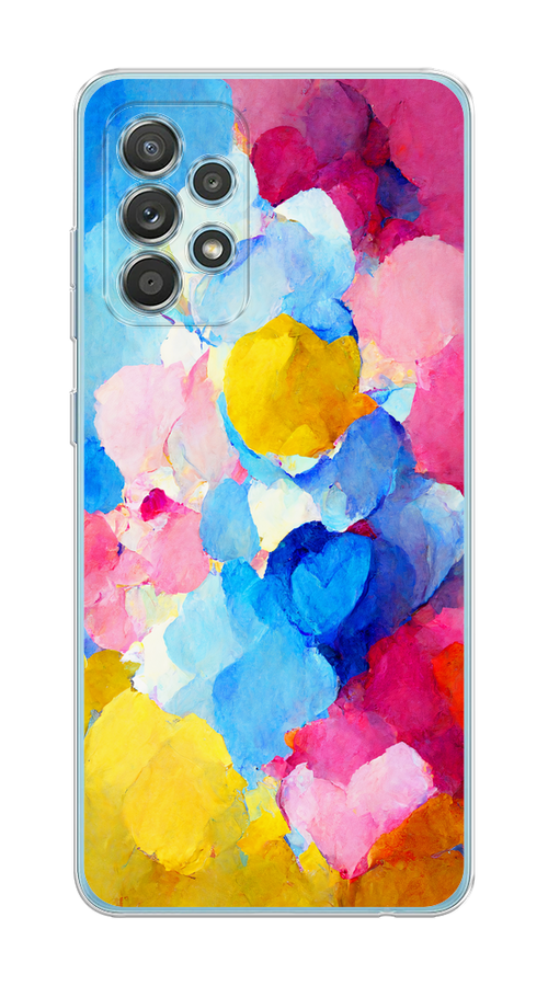 

Чехол на Samsung Galaxy A33 5G "Яркие пятна", Синий;голубой;желтый;розовый, 2104450-1