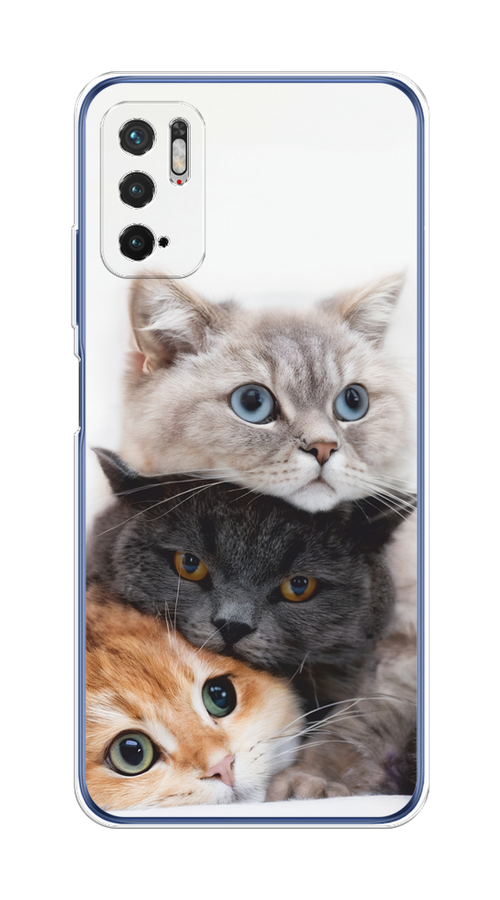 

Чехол на Xiaomi Redmi Note 10T/Note 10 5G/Poco M3 Pro "Пушистые мордашки", Серый;черный;оранжевый, 311050-1