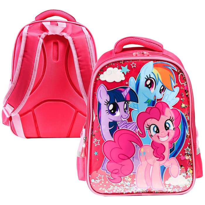 фото Рюкзак школьный пони, 39 см х 30 см х 14 см, my little pony hasbro