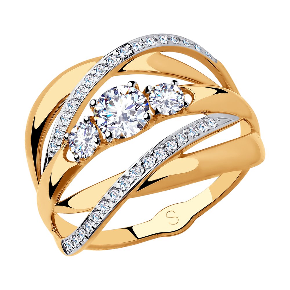 

Кольцо из золота р. , SOKOLOV 018202, фианит, 018202