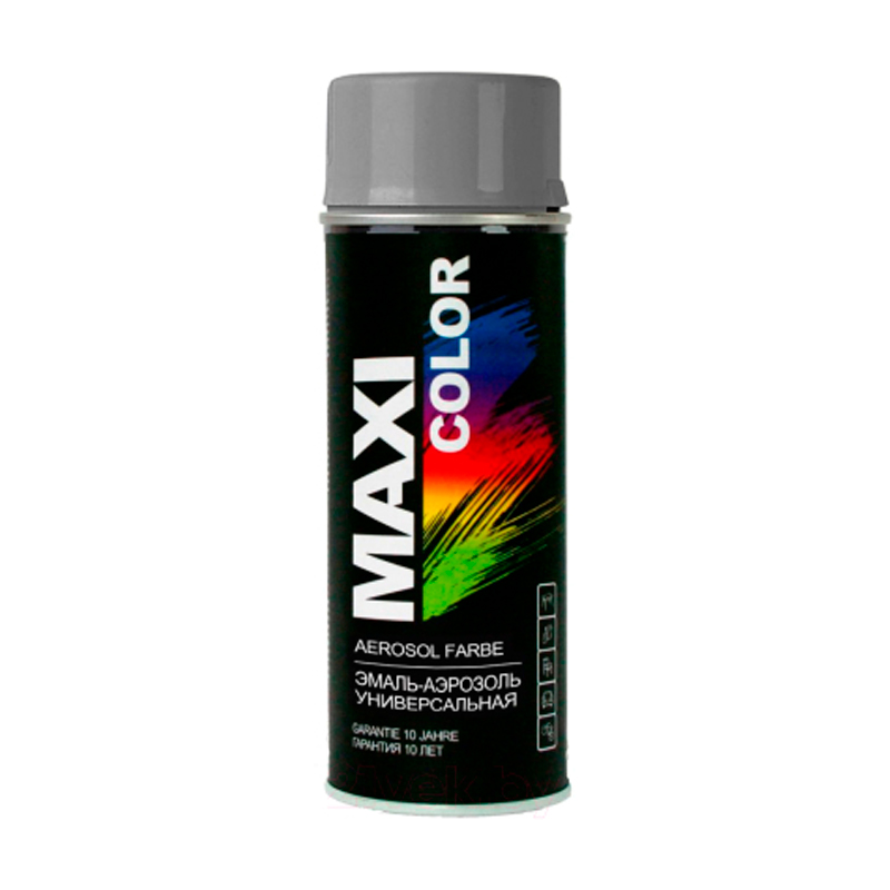 фото Краска серая аэрозоль 400мл maxi color maxi color 7001