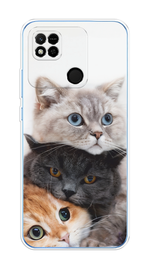 

Чехол на Xiaomi Redmi 10A "Пушистые мордашки", Серый;черный;оранжевый, 313950-1